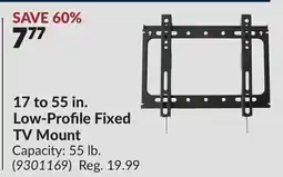 Princess Auto 17 to 55 in. Low-Profile Fixed TV Mount offer