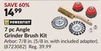 Princess Auto 7 pc Angle Grinder Brush Kit offer