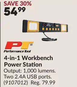 Princess Auto 4-in-1 Workbench Power Station offer