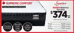 Surplus Furniture SUPREME COMFORT offer