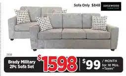 Surplus Furniture Bradley Military Sofa & Loveseat offer