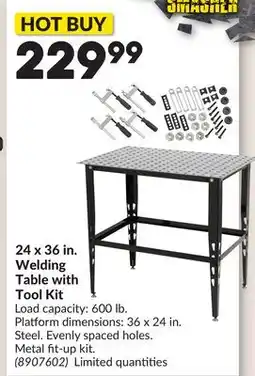Princess Auto 24 x 36 in. Welding Table with Tool Kit offer