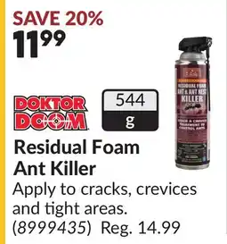 Princess Auto Residual Foam Ant Killer offer