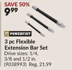 Princess Auto 3 pc Flexible Extension Bar Set offer