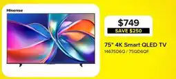 Leon's 75 4K Smart QLED TV offer