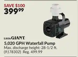 Princess Auto 5,020 GPH Waterfall Pump offer