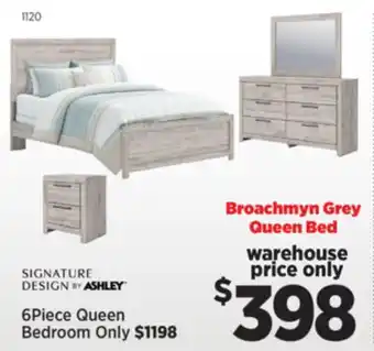 Surplus Furniture Broachman Grey Queen Bed offer