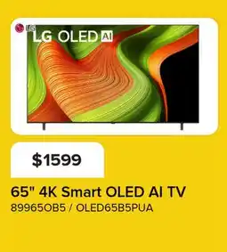 Leon's 65 4K Smart OLED AI TV offer