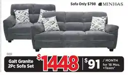 Surplus Furniture Galt Granite Sofa & Loveseat offer