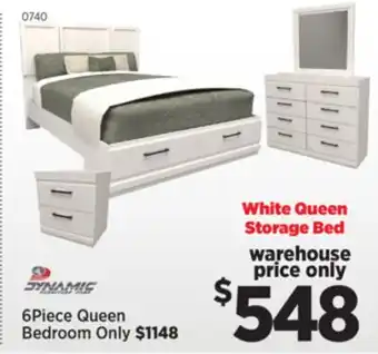 Surplus Furniture White Queen Storage Bed offer