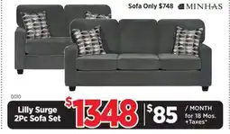 Surplus Furniture Lilly Surge Sofa & Loveseat offer