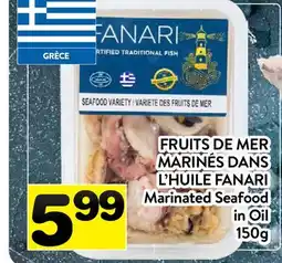 Supermarché PA FRUITS DE MER MARINÉS DANS L'HUILE FANARI | Marinated Seafood in Oil offer