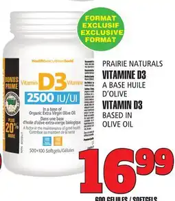 Marches Tau VITAMINE D3 A BASE HUILE D'OLIVE PRAIRIE NATURALS offer