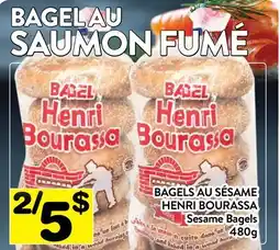 Supermarché PA BAGELS AU SÉSAME HENRI BOURASSA | SESAME BAGELS offer