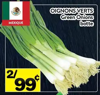 Supermarché PA OIGNONS VERTS | GREEN ONIONS offer