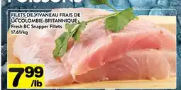 Supermarché PA FILETS DE VIVANEAU FRAIS DE LA COLOMBIE-BRITANNIQUE | Fresh BC Snapper Fillets offer