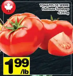 Supermarché PA TOMATES DE SERRE | HOTHOUSE TOMATOES offer