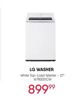 Meubles RD LG WASHER White Top-Load Washer - 27 offer