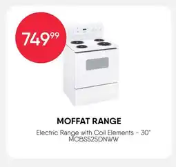 Meubles RD MOFFAT RANGE Electric Range with Coil Elements - 30 offer