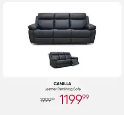 Meubles RD Camilla - Genuine Leather Reclining Sofa offer