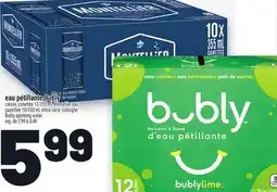 Metro EAU PÉTILLANTE BUBBLY | BUBLY SPARKLING WATER offer