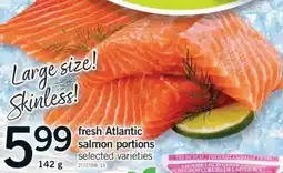 Fortinos Fresh atlantic salmon portions offer
