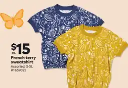 Giant Tiger French terry sweatshirt offer