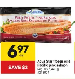 Giant Tiger Aqua Star frozen wild Pacific pink salmon offer