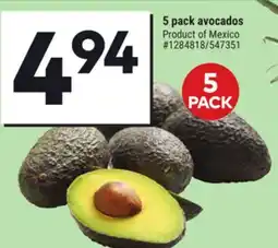Giant Tiger 5 pack avocados offer