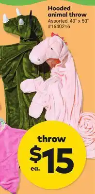 Giant Tiger Hooded animal throw offer