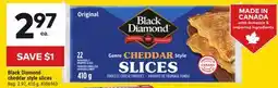 Giant Tiger Black Diamond cheddar style slices offer