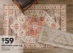 Giant Tiger Washable area rug offer