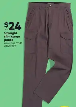 Giant Tiger Straight slim cargo pants offer