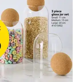 Giant Tiger 3 piece glass jar set offer