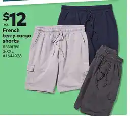 Giant Tiger French terry cargo shorts offer