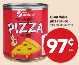 Giant Tiger Giant Value pizza sauce offer