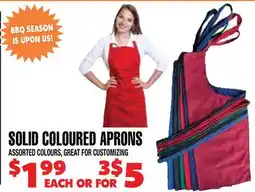 Len's Mill Stores SOLID COLOURED APRONS offer