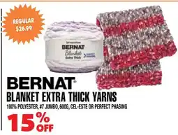 Len's Mill Stores BERNAT BLANKET EXTRA THICK YARNS offer