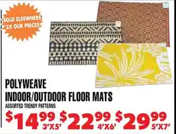 Len's Mill Stores POLYWEAVE INDOOR OUTDOOR FLOOR MATS offer