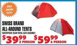 Len's Mill Stores SWISS BRAND ALL-AROUND TENTS offer
