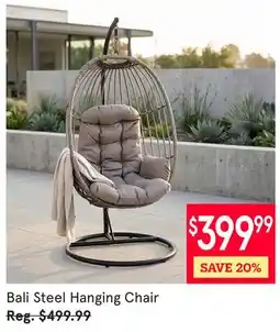 Kitchen Stuff Plus Bali Steel Hanging Chair offer