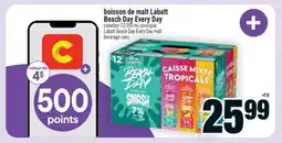 Super C BOISSON DE MALT LABATT BEACH DAY EVERY DAY | LABATT BEACH DAY EVERY DAY MALT BEVERAGE CANS offer