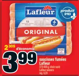 Super C saucisses fumées Lafleur | Lafleur wieners offer