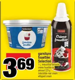 Super C garniture fouettée Selection | Irrésistible real cream whipped cream offer