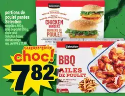 Super C portions de poulet panées Selection | Selection frozen chicken wings offer