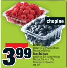 Super C bleuets ou framboises | blueberries or raspberries offer