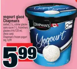 Super C yogourt glacé Chapman's | Chapman's frozen yogurt offer