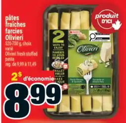 Super C pâtes fraîches farcies Olivieri | Olivieri fresh stuffed pasta offer