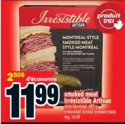 Super C smoked meat IrrésistibleArtisan | IrrésistibleArtisan smoked meat offer