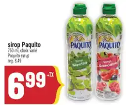 Marché Adonis sirop Paquito | Paquito syrup offer